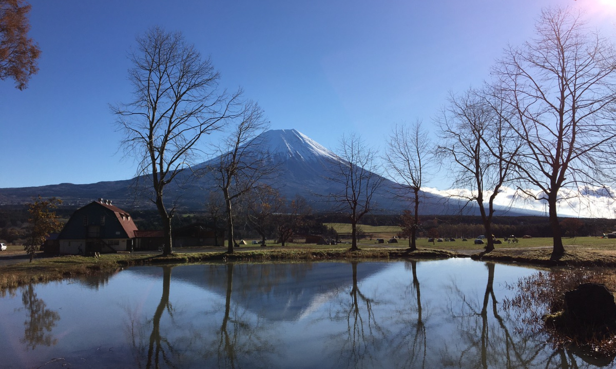 ふもとっぱらキャンプ場鏡富士