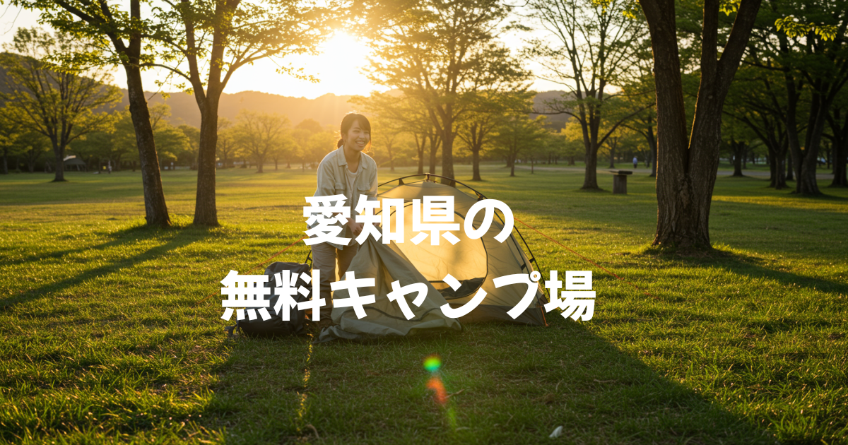 愛知県　無料キャンプ場　BBQ