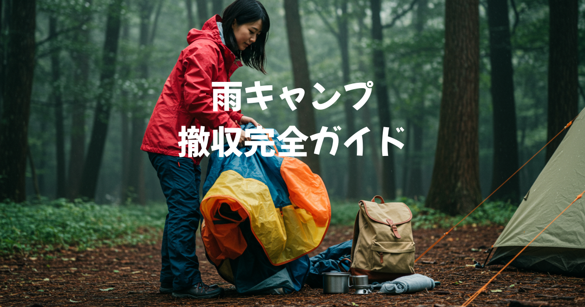 雨　キャンプ　撤収　コツ