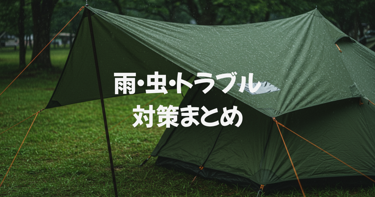 雨・虫・トラブル対策