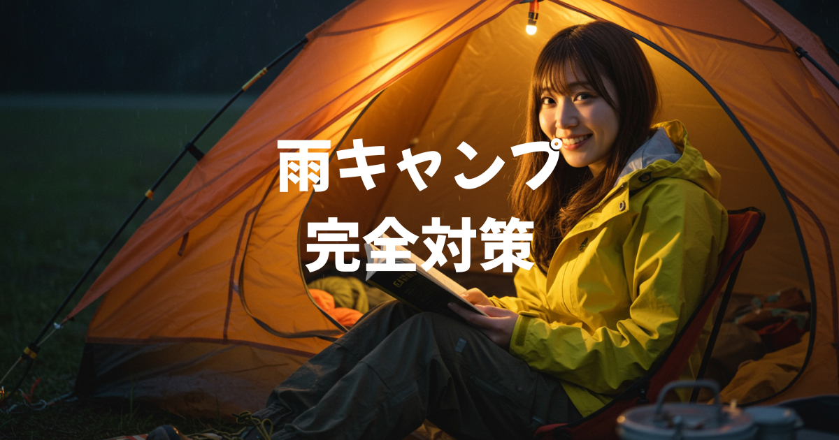 雨キャンプ　完全対策