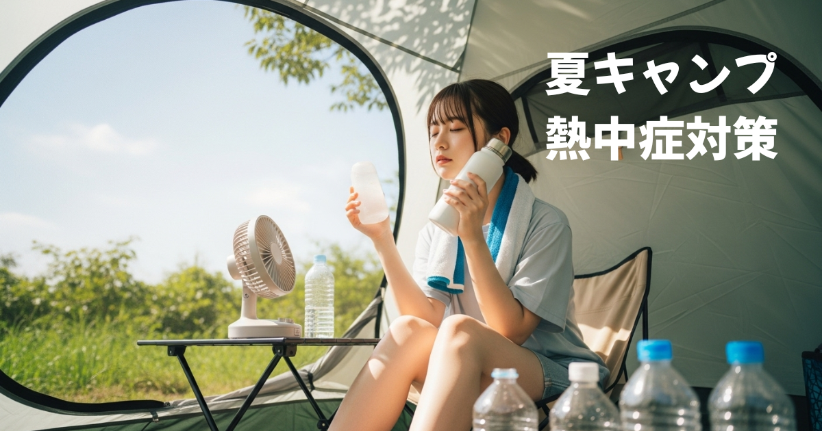 夏キャンプ 熱中症対策