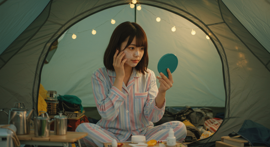 夏キャンプ パジャマ 女 肌ケア