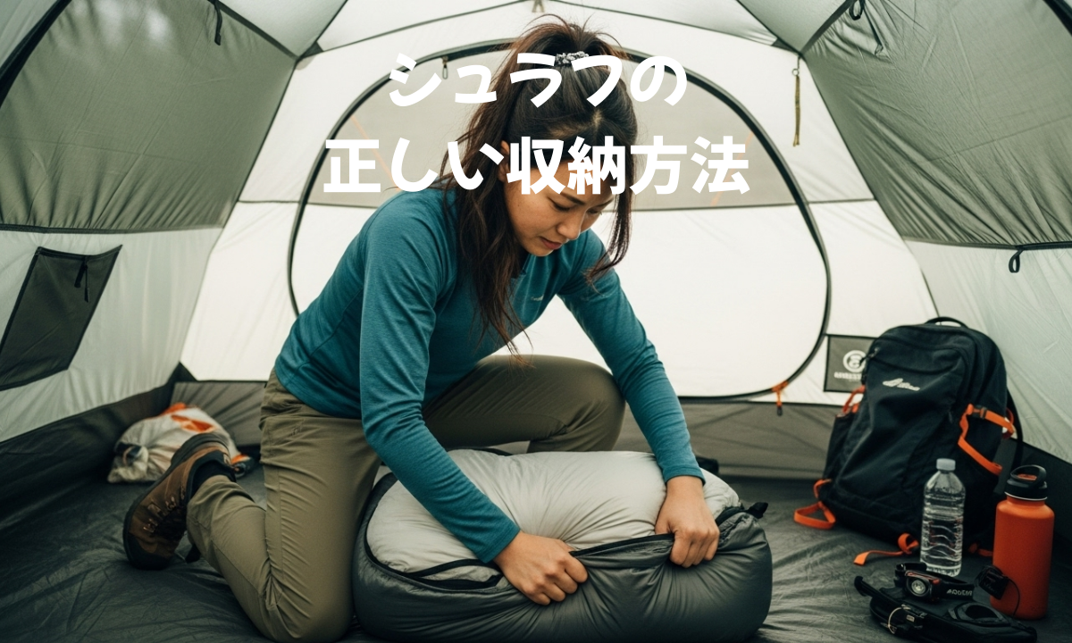 シュラフの正しい収納方法　保管方法