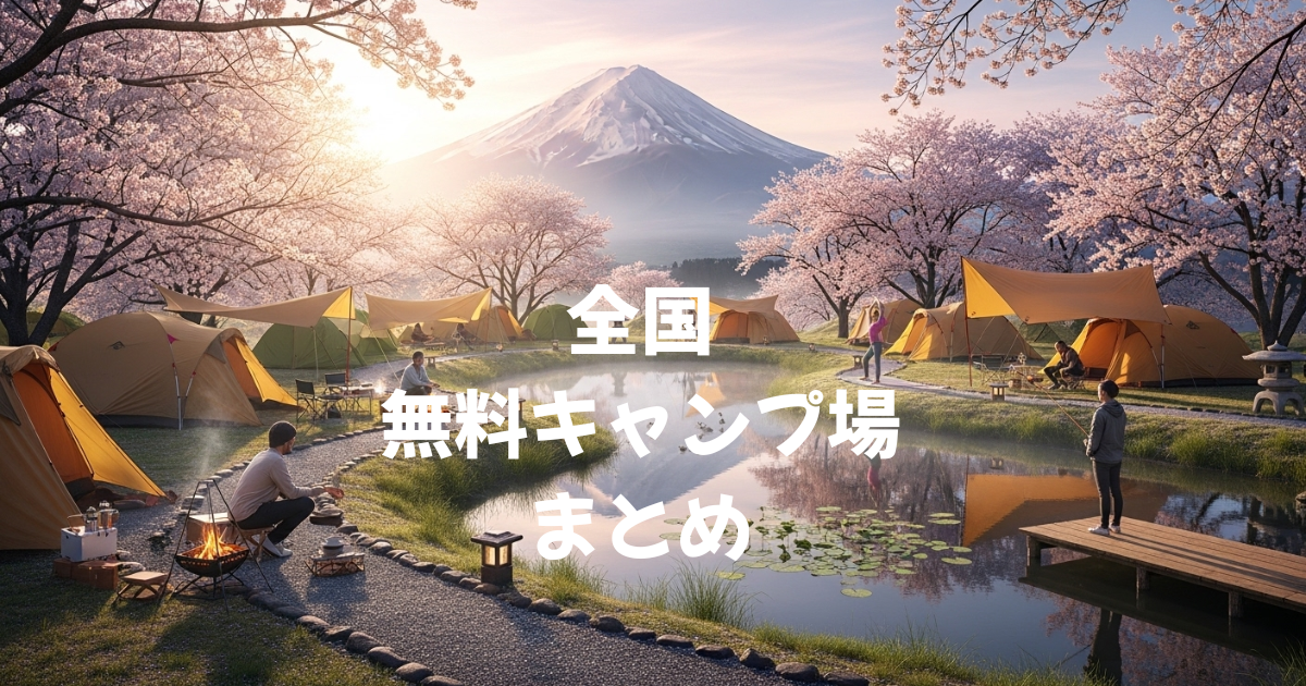 全国の無料キャンプ場まとめ