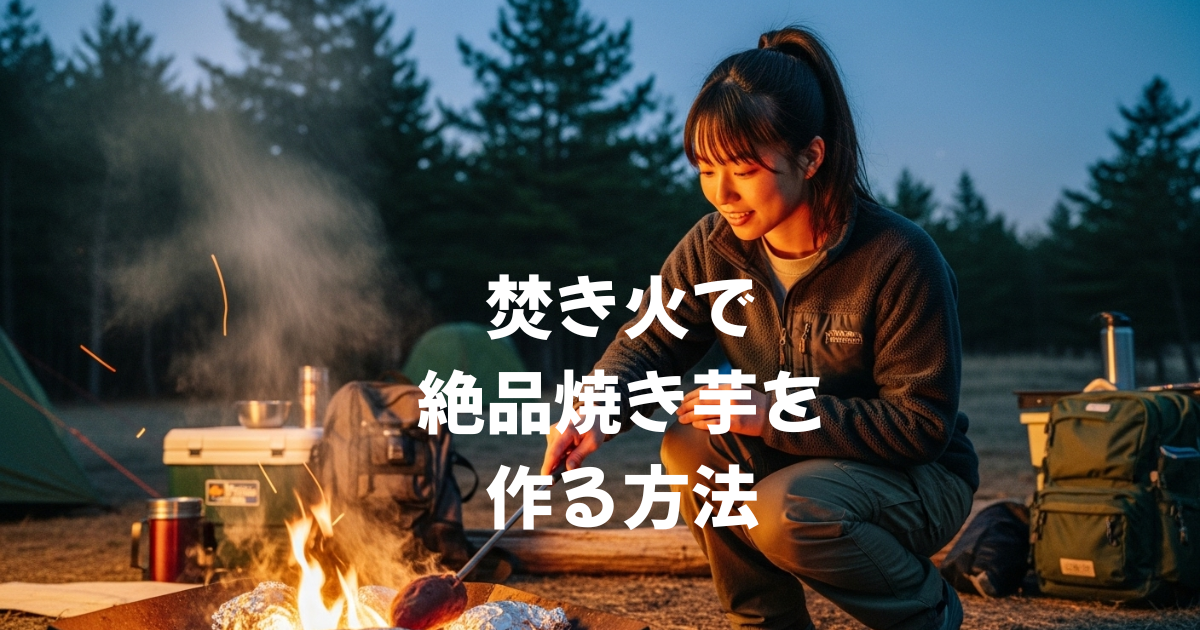 焚き火で絶品焼き芋を作る方法