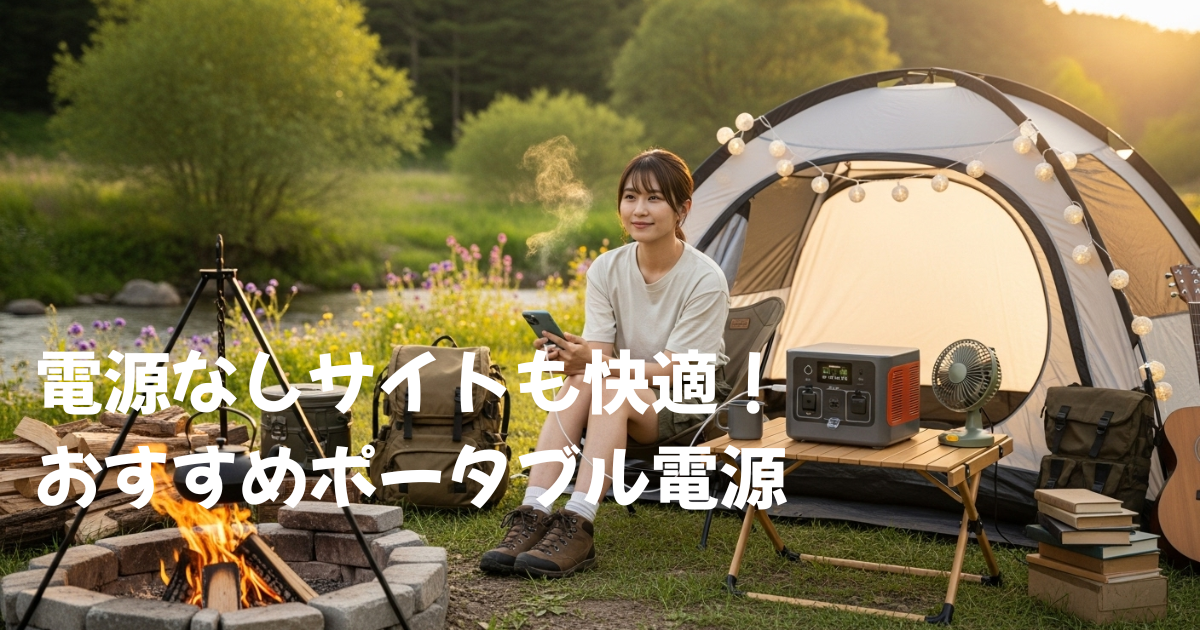 電源なし無料サイトでも快適！おすすめポータブル電源